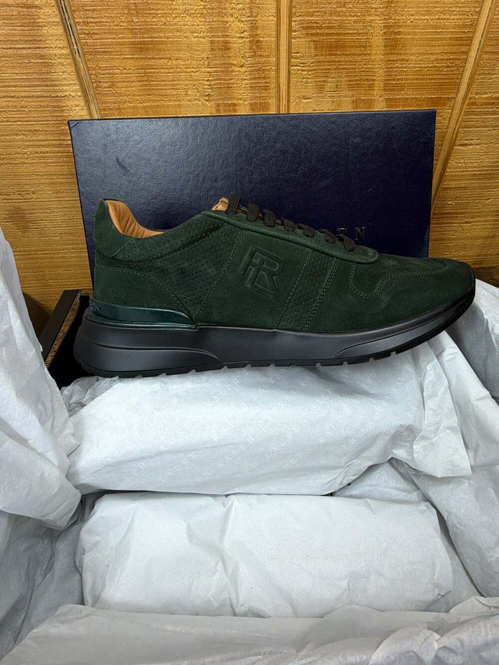 Ralph Lauren Collection Men's Low Top Sneakers Ethan ll SIZE 12D BNIB! NEW!